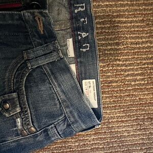 RTA Women's Slim Straight Blue Jeans